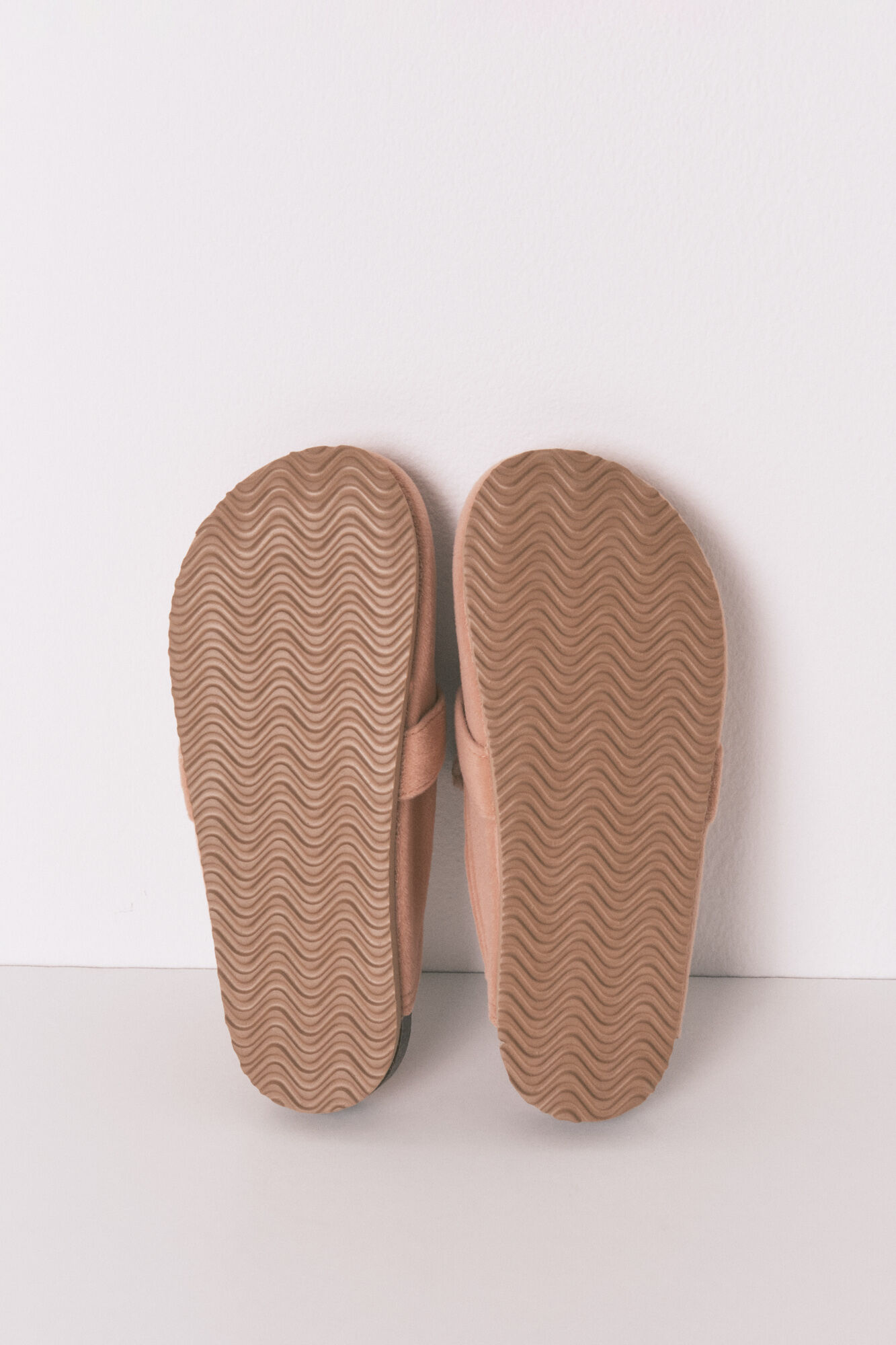 Women'secret Zapatos bio de ante rosa naranja