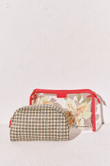 Women'secret Pack neceseres transparente y rafia estampado