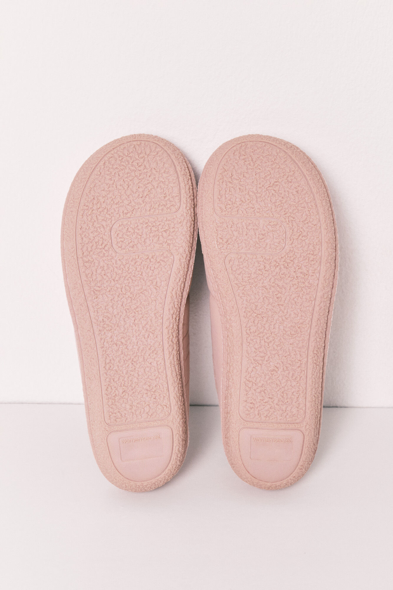 Women'secret Pantuflas acolchadas rosa nude