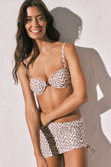 Women'secret Pareo mini falda estampado geom&eacute;trico estampado