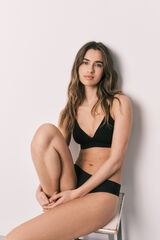 Women'secret NAKED Brasier triangular top negro  negro