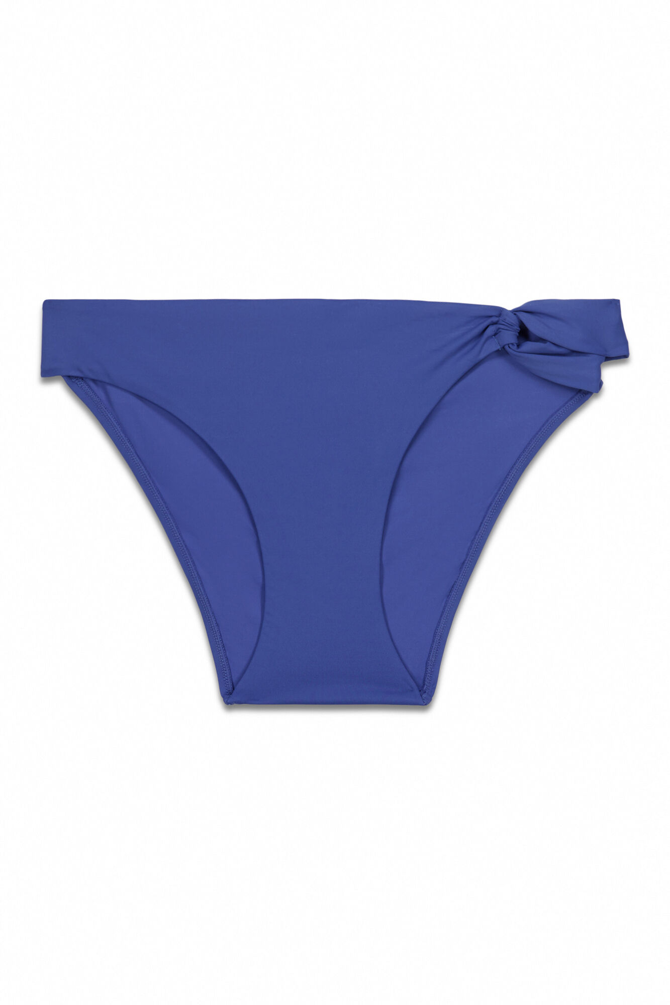 Women'secret Panty de bikini cl&aacute;sica con detalle torcido lateral azul azul
