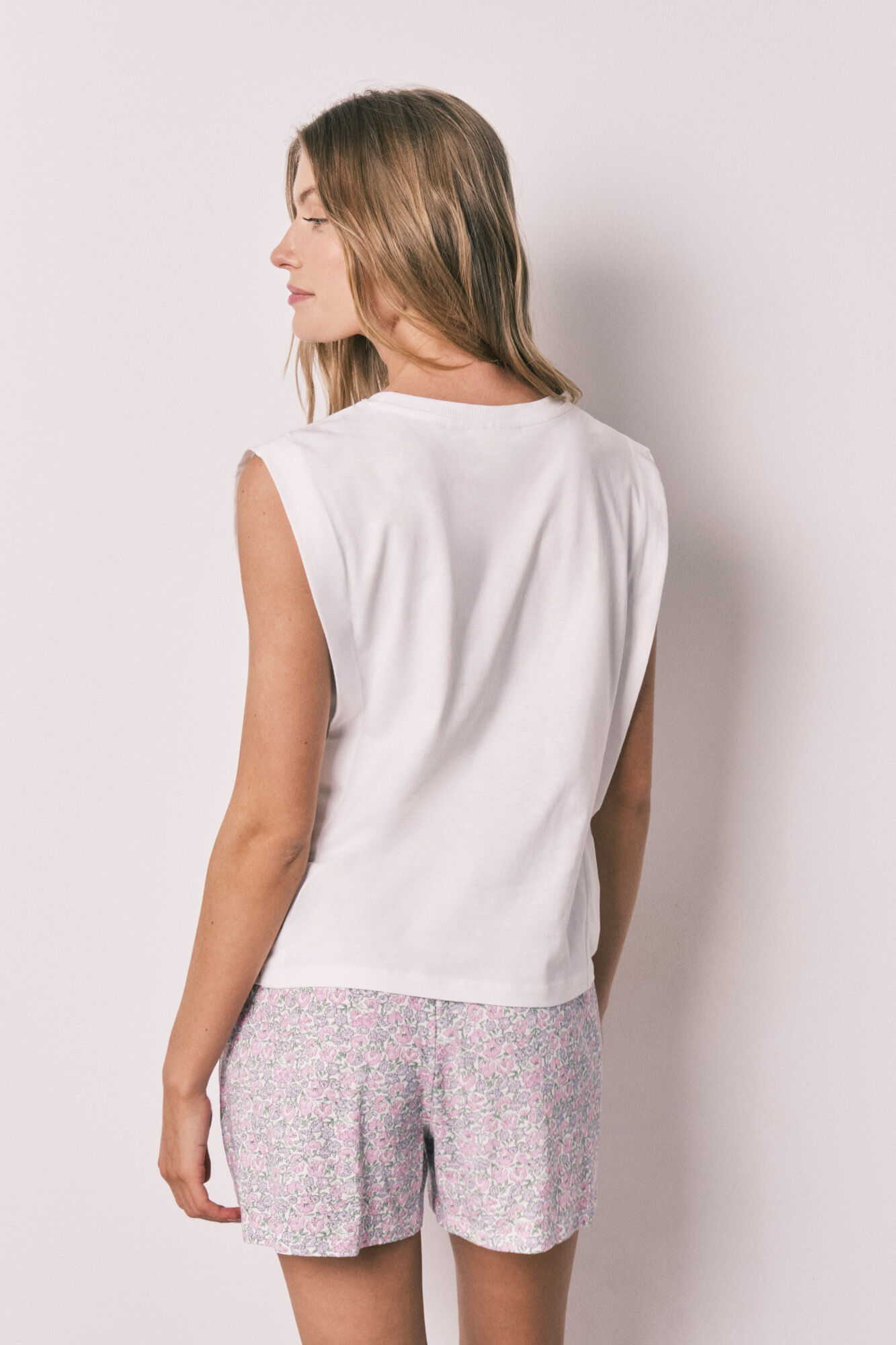 Women'secret Pijama corta de algod&oacute;n Mafalda estampado