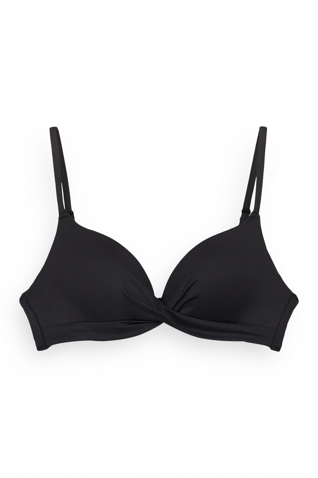 Women'secret Top de bikini cruzado push up negro negro