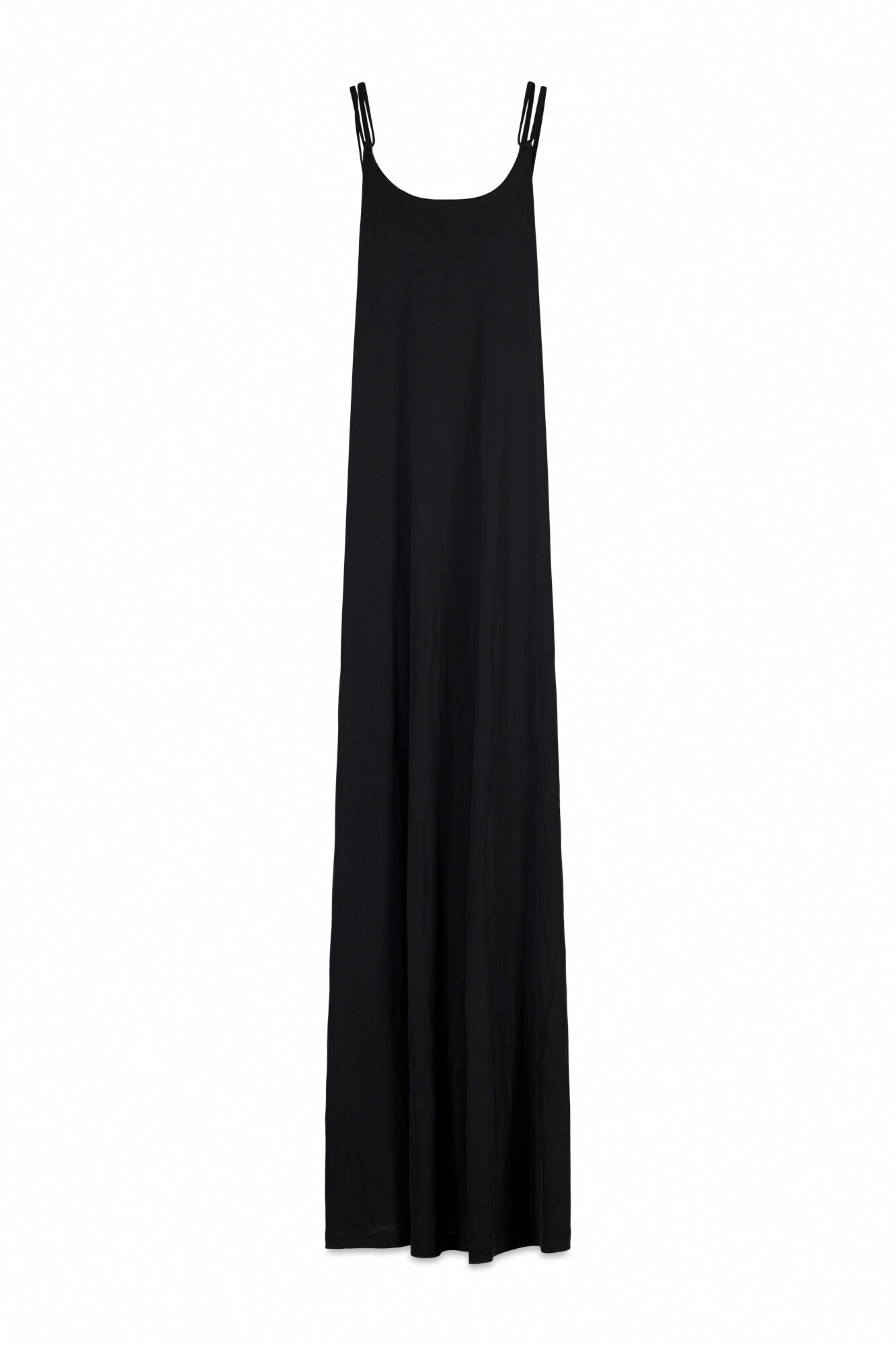 Women'secret Vestido largo fluido negro negro