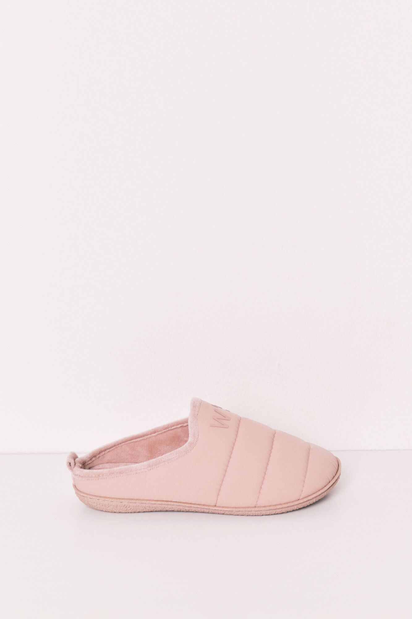 Women'secret Pantuflas acolchadas rosa nude