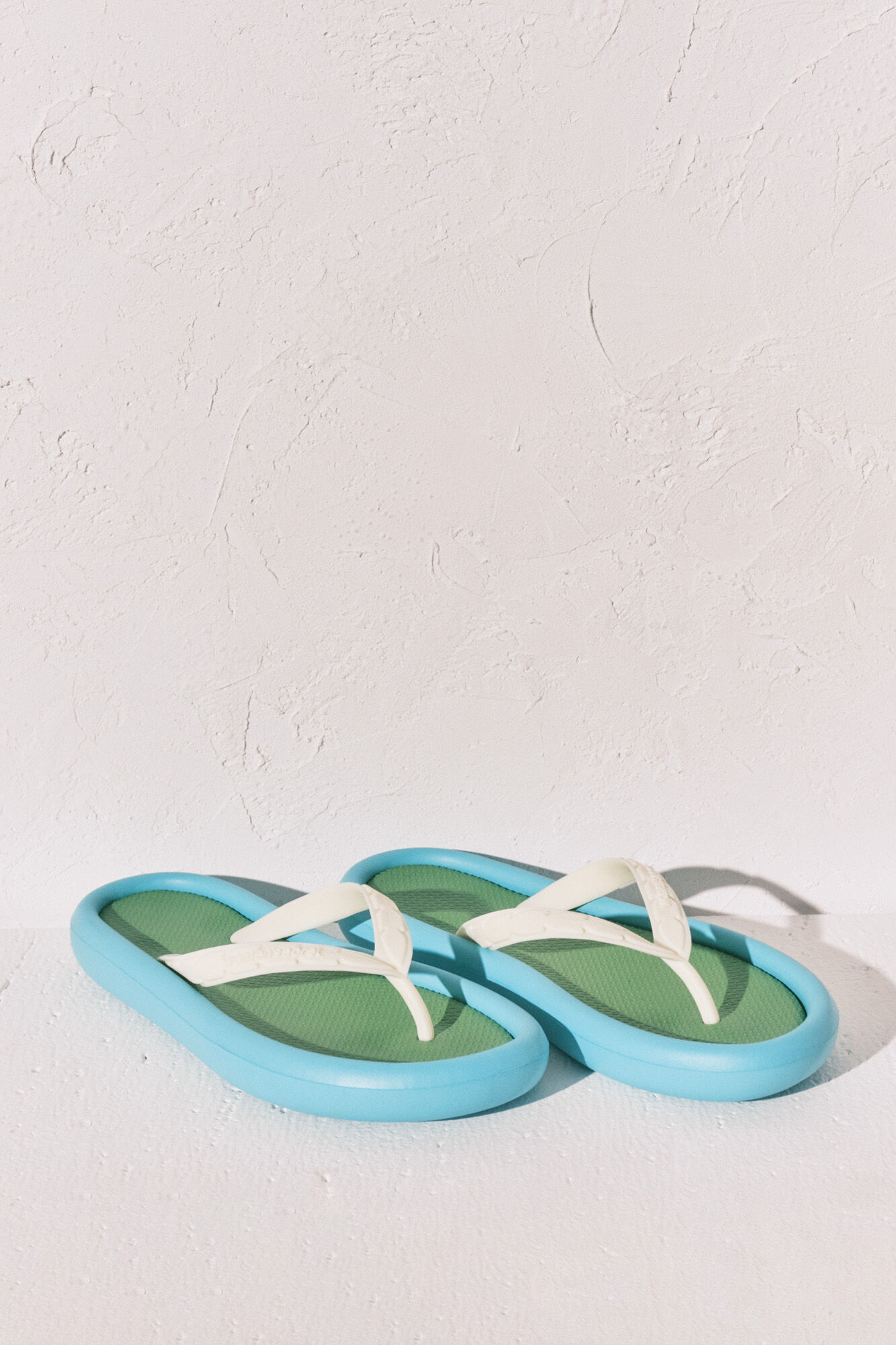 Women'secret Chanclas efecto bloques color azul