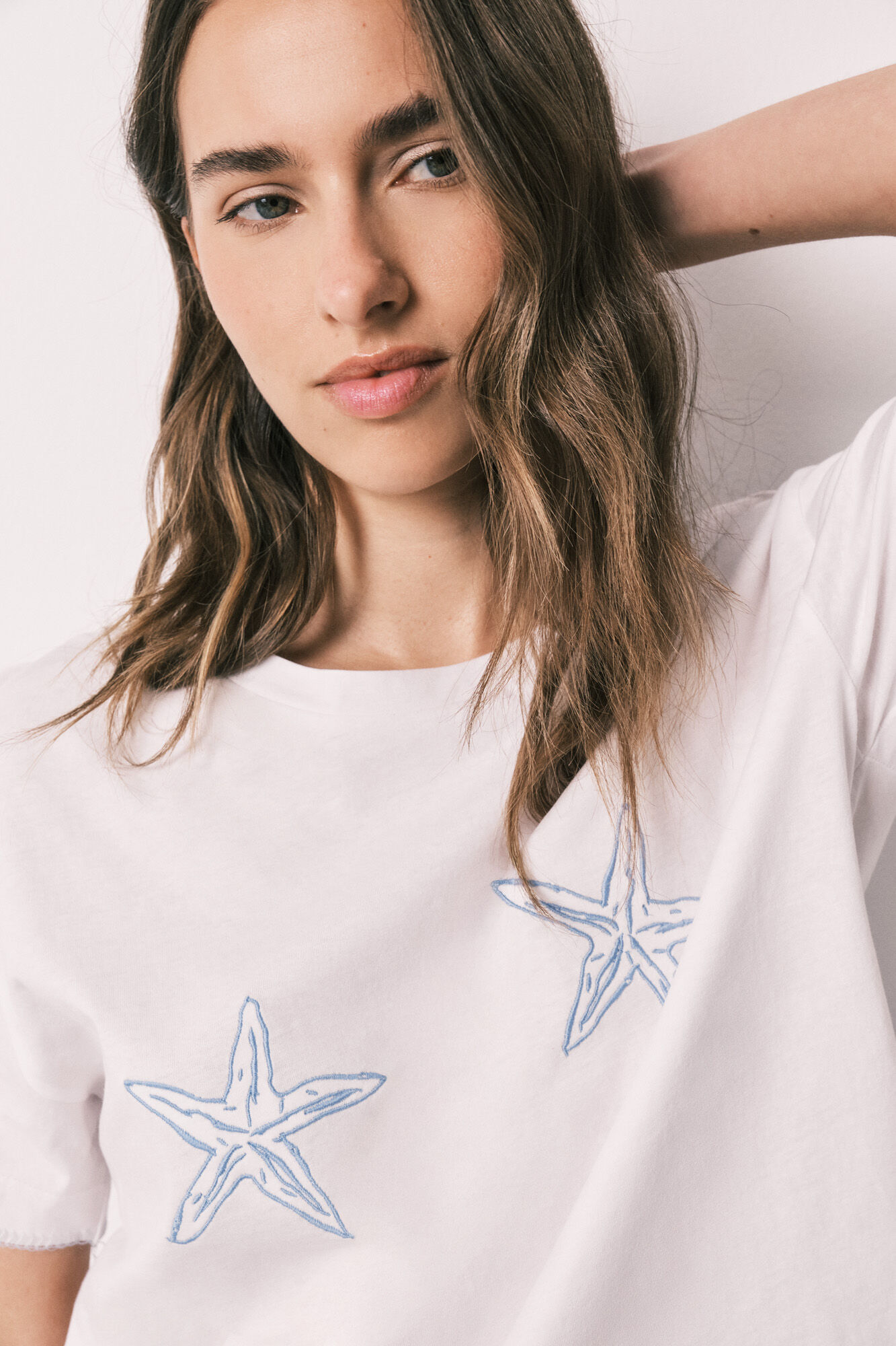 Women'secret Pijama corta de algod&oacute;n Family Collection azul