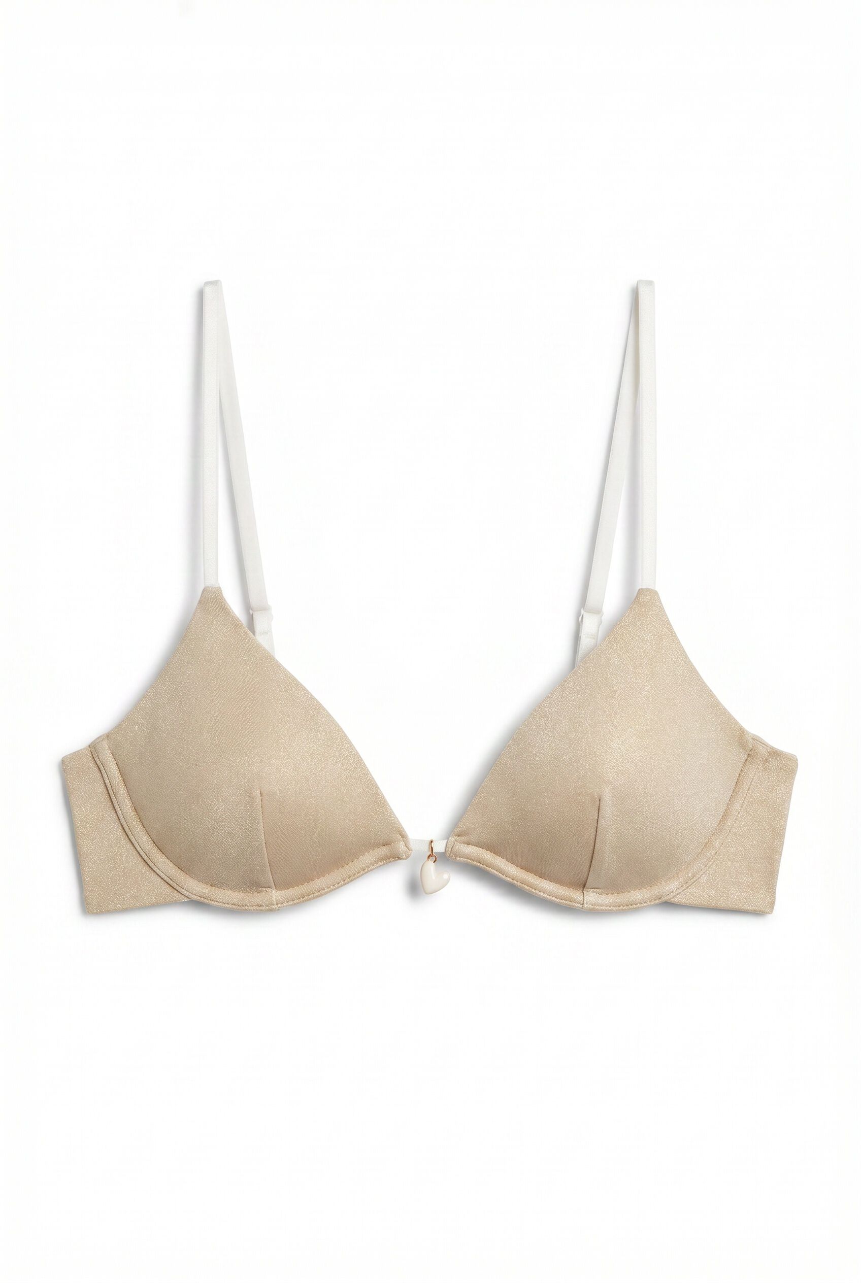 Women'secret Bikini triangular escotado nude lurex caf&eacute;