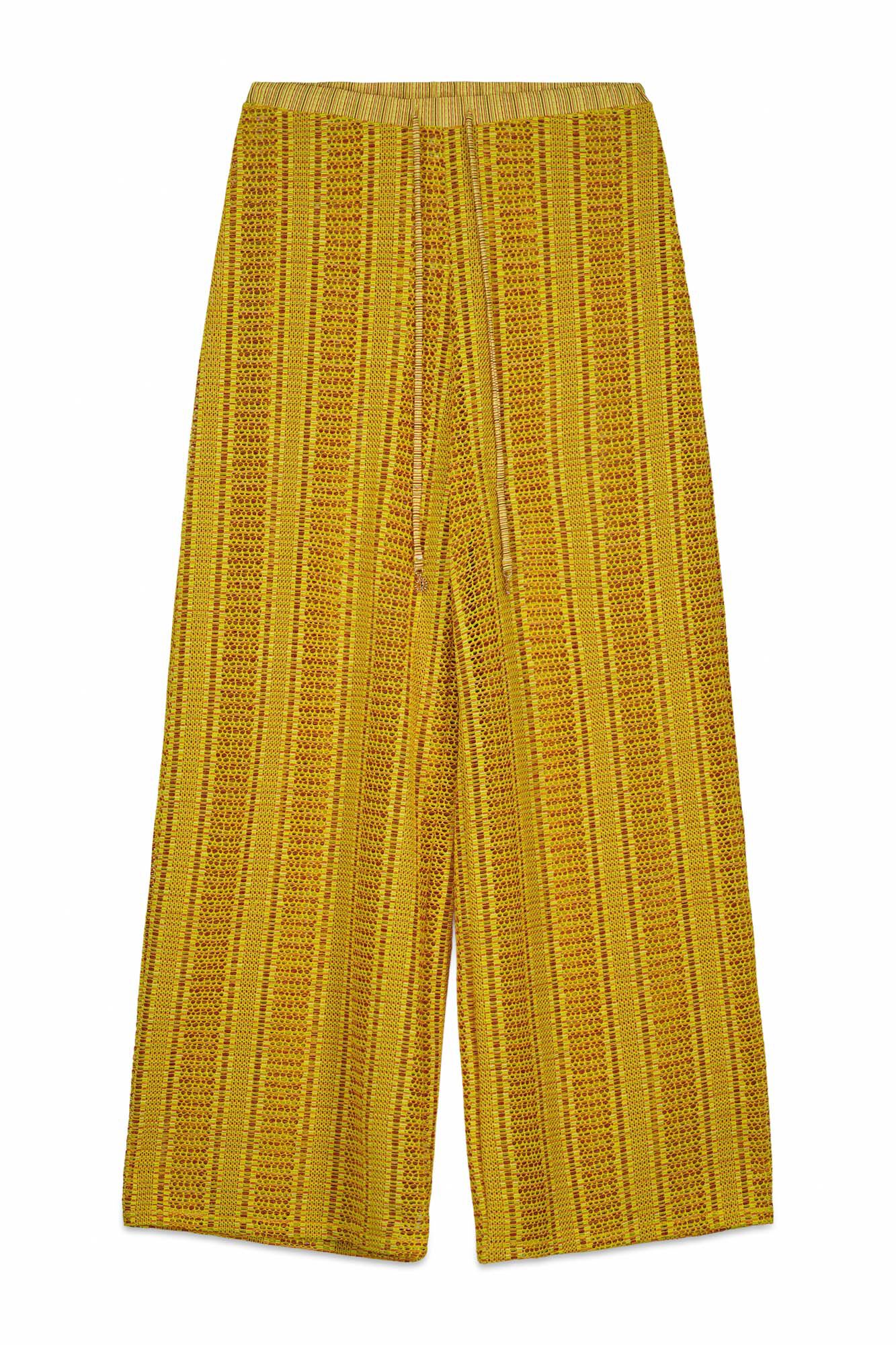 Women'secret Pantal&oacute;n largo de crochet multicolor estampado