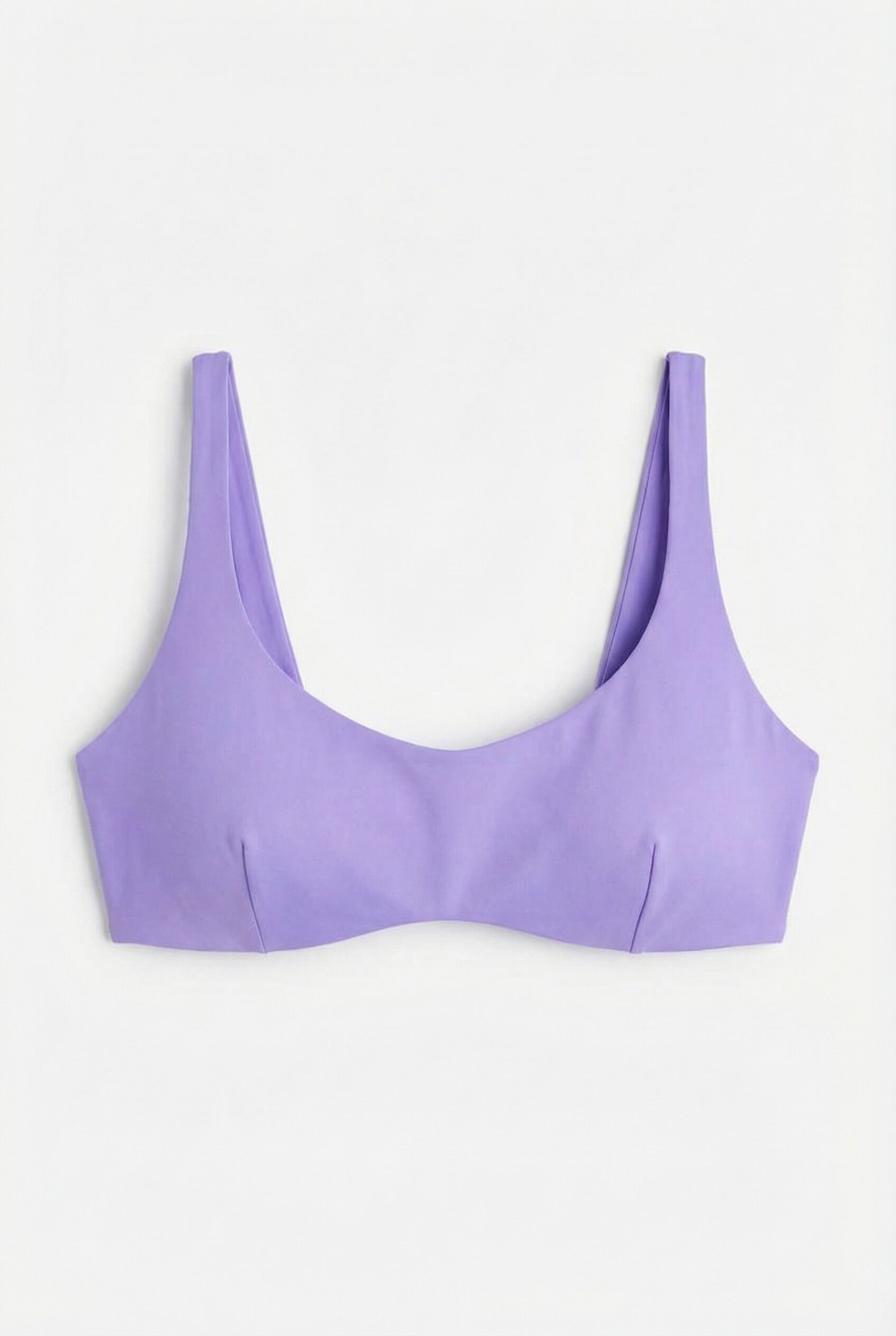 Women'secret Top de bikini horizontal con aro lila morado/lila