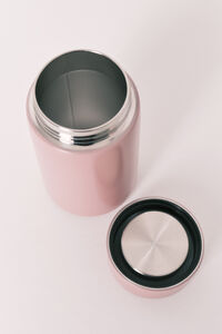 Women'secret Botella con logo de metal rosa