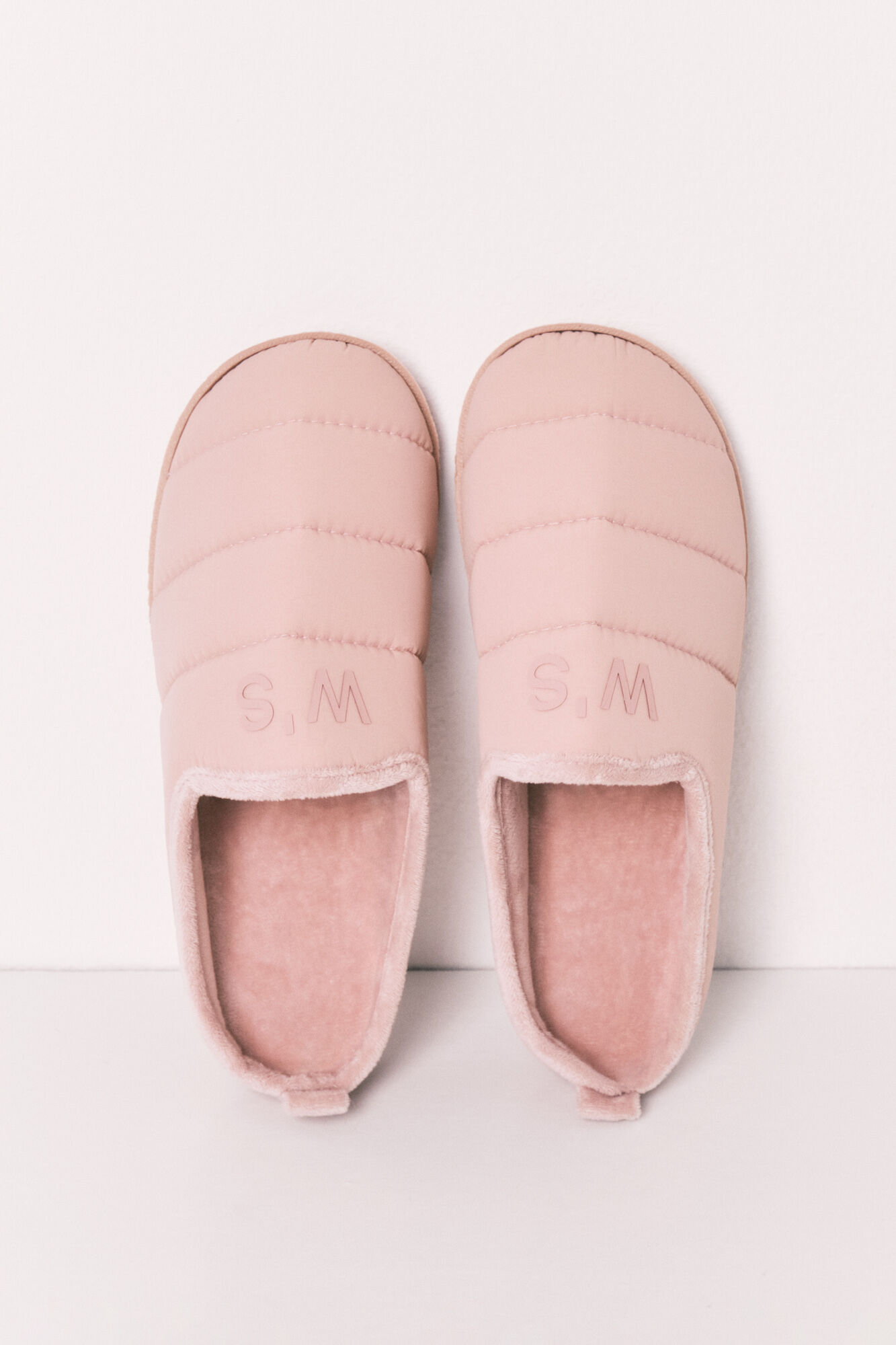 Women'secret Pantuflas acolchadas rosa nude