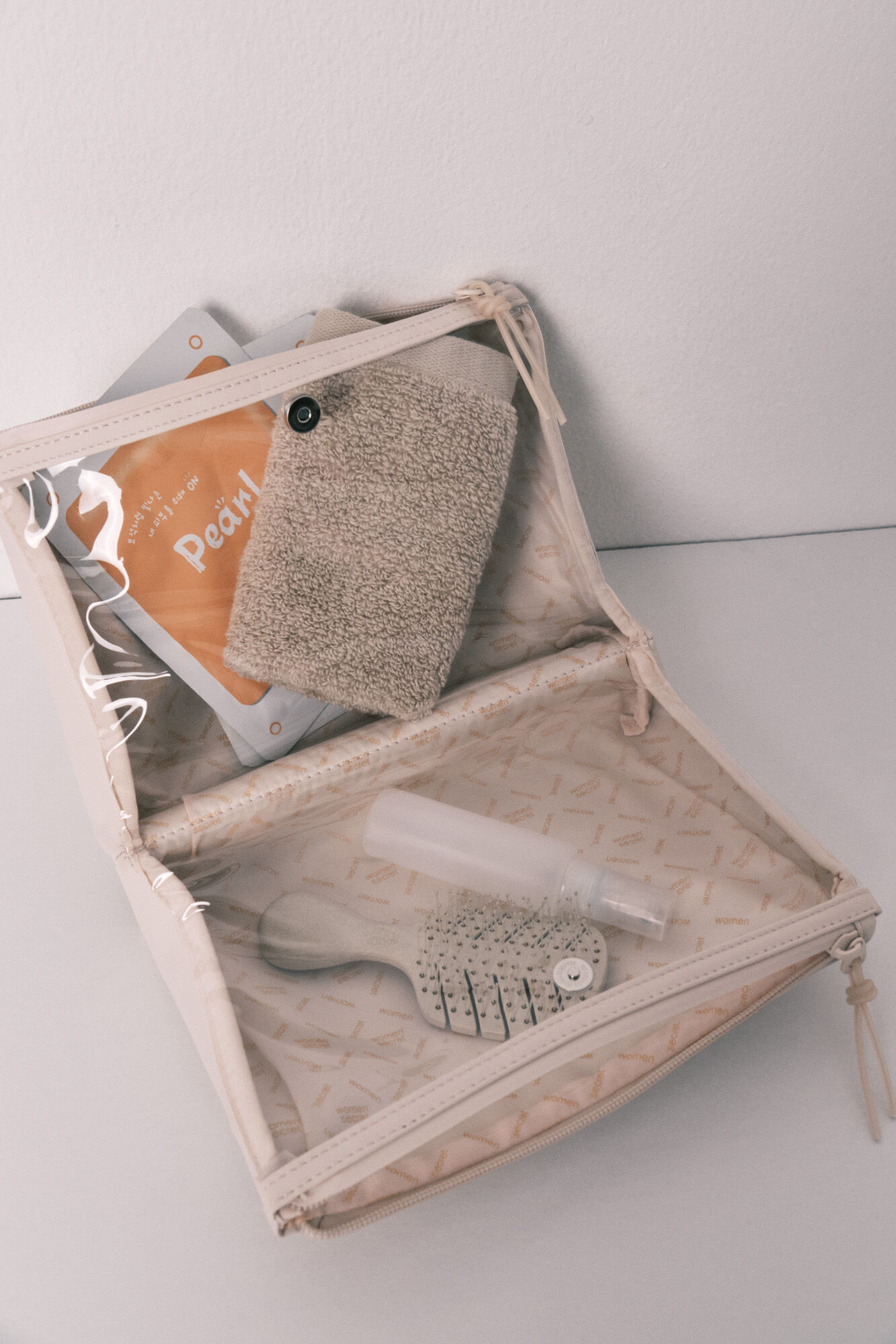 Women'secret Neceser mediano cartera doble blanco